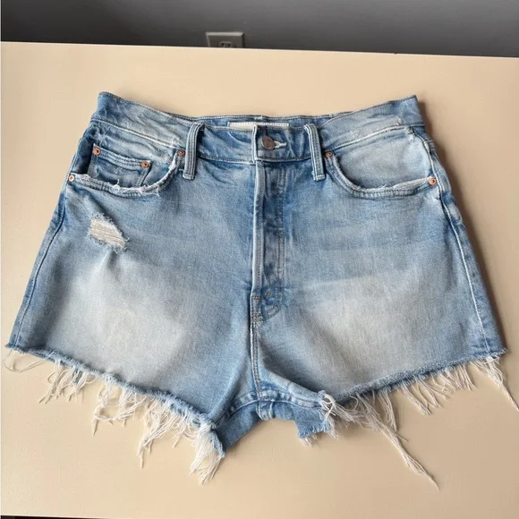 MOTHER SUPERIOR The Tomcat Kick Fray Shorts in True Confessions - Size 28 - Picture 4 of 16